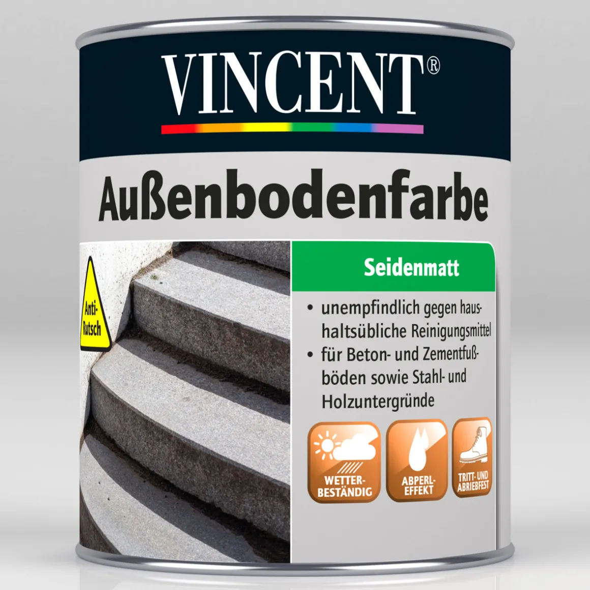Vincent Außenbodenfarbe silbergrau 2,5 L