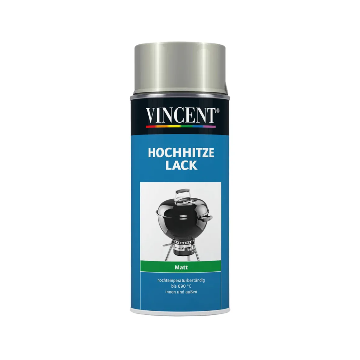 Vincent Hochhitze Lack matt silber 400 ml