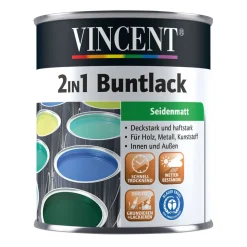 Vincent 2in1 Buntlack Lichtblau seidenmatt 375 ml