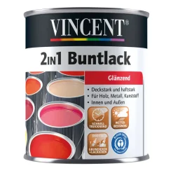 Vincent 2in1 Buntlack Moosgrün glänzend 375 ml