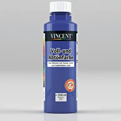 Vincent Voll- und Abtönfarbe königsblau 0,5 L