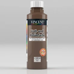 Vincent Voll- und Abtönfarbe oxidbraun 0,5 L