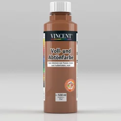 Vincent Voll- und Abtönfarbe kupferbraun 0,5 L