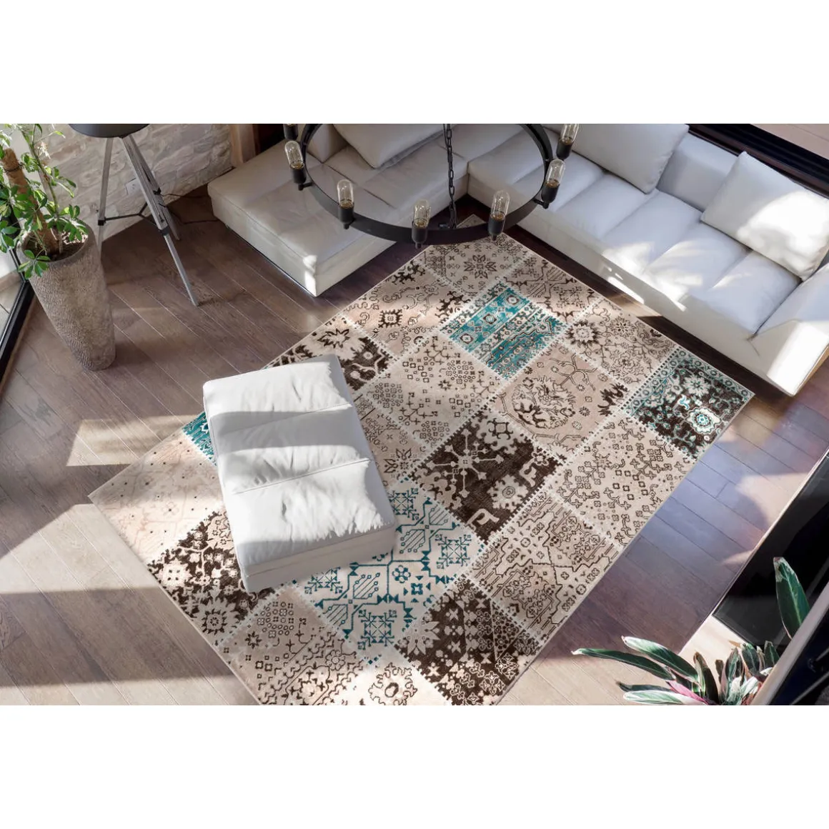 Vintage-Teppich „Ariya 425“, Taupe, 80x150 cm