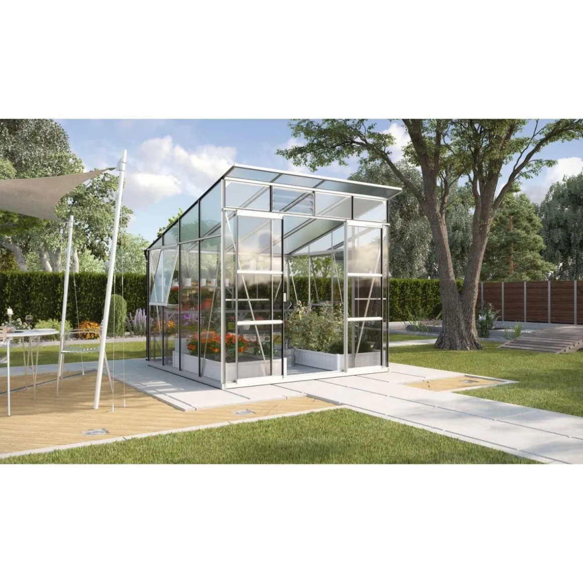 Vitavia Gewächshaus Freya 7600 3 mm silber