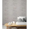 Vliestapete Beton 10,05 x 0,53 m grau mit silber