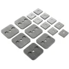 Wandabstand-Set NOVA 418 Edelstahl-Optik matt