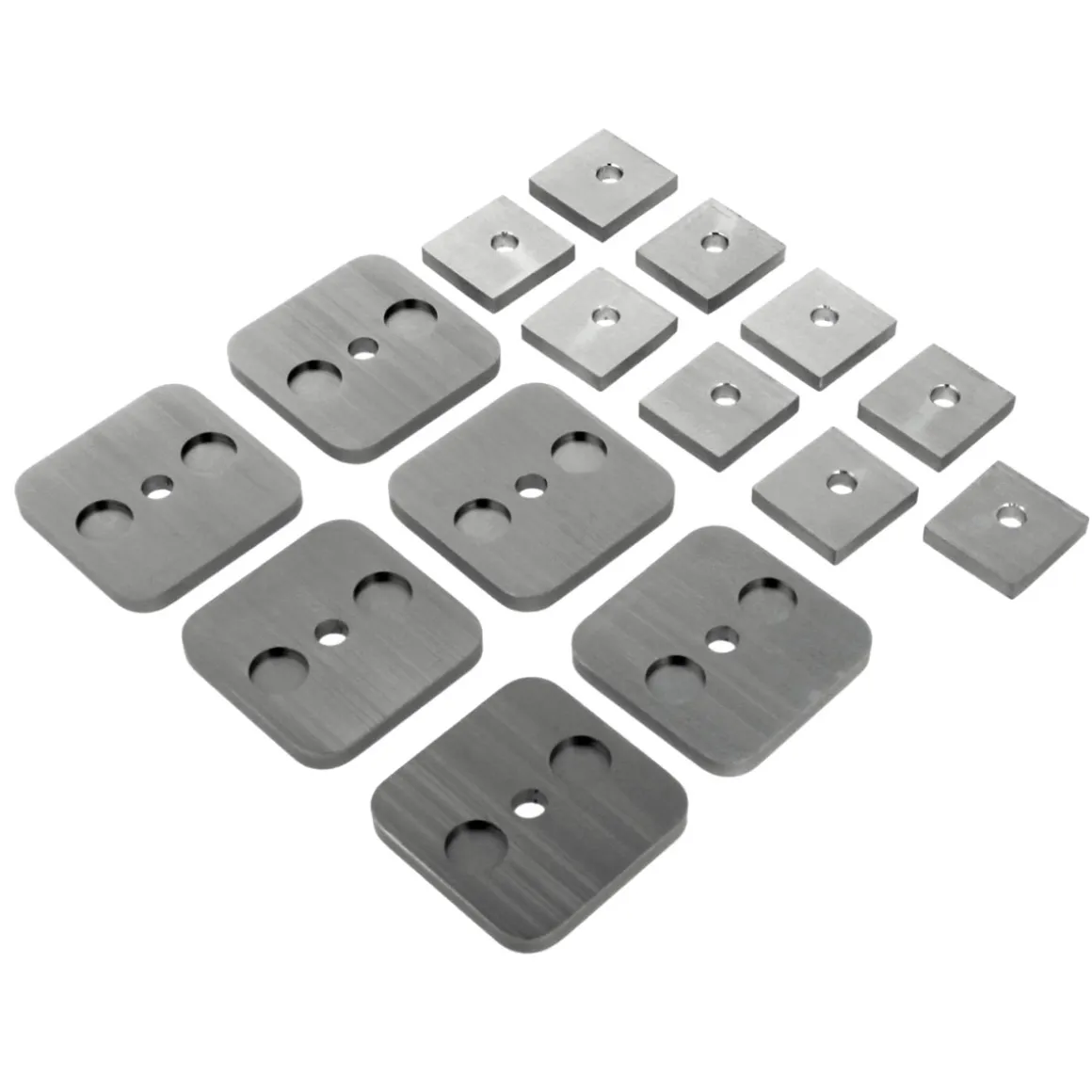 Wandabstand-Set NOVA 418 Edelstahl-Optik matt
