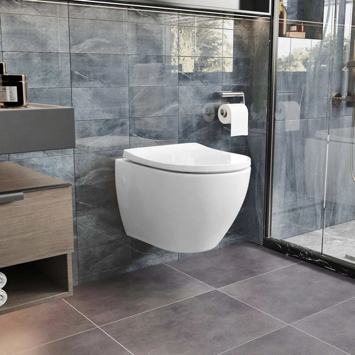 Wand-WC Adonis Twister Flush spülrandlos