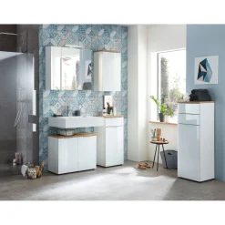 Waschbecken-Unterschrank 70 x 58 x 34 cm Navarra-Eiche-Nachbildung