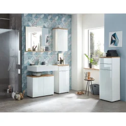 Waschbecken-Unterschrank 70 x 58 x 34 cm Navarra-Eiche-Nachbildung