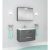 Waschbeckenunterschrank Olivia anthrazit