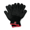 Weber GrillhandschuhGröße L/XL Set aus Kevlar schwarz lang mit Silikonnoppen