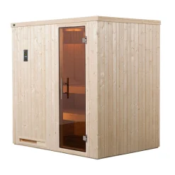 Weka Elementsauna Halmstad Größe 1 Sparset 7,5 kW Bio S Massivholztuer
