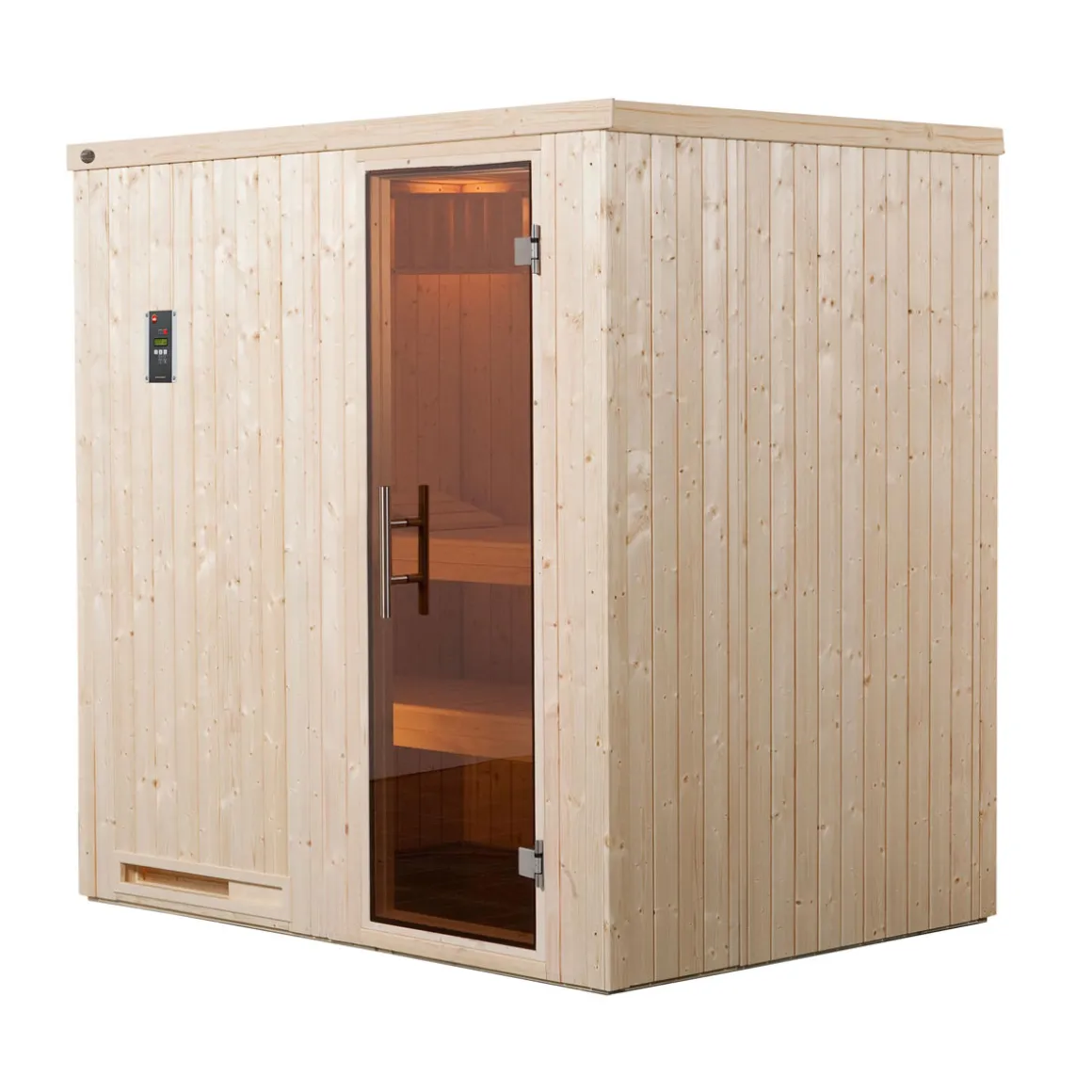 Weka Elementsauna Halmstad Größe 1 Sparset 7,5 kW Bio S Massivholztuer