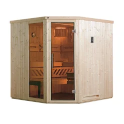 Weka Elementsauna Varberg Größe 2 Sparset 7,5 kW Bio S Glastuer und Fenster