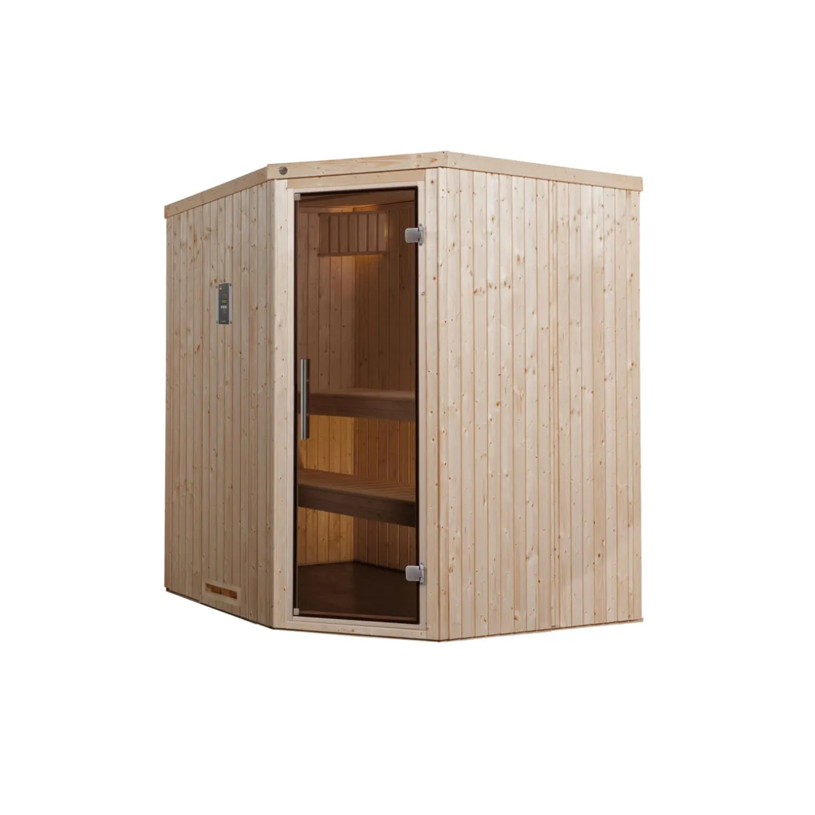 Weka Elementsauna Varberg Größe 1 Sparset 7,5 kW OS Glastuer und Fenster