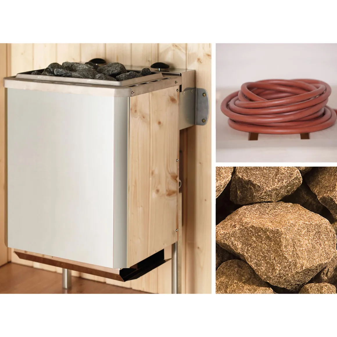Weka Massivholz-Sauna Valida Größe 3 Sparset 9,0 kW K inkl integrierter Steuerung