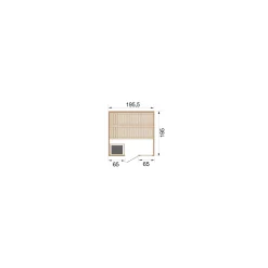 Weka Premium Massivholz-Sauna Bergen Größe 2 Sparset 7,5 kW OS Glastuer