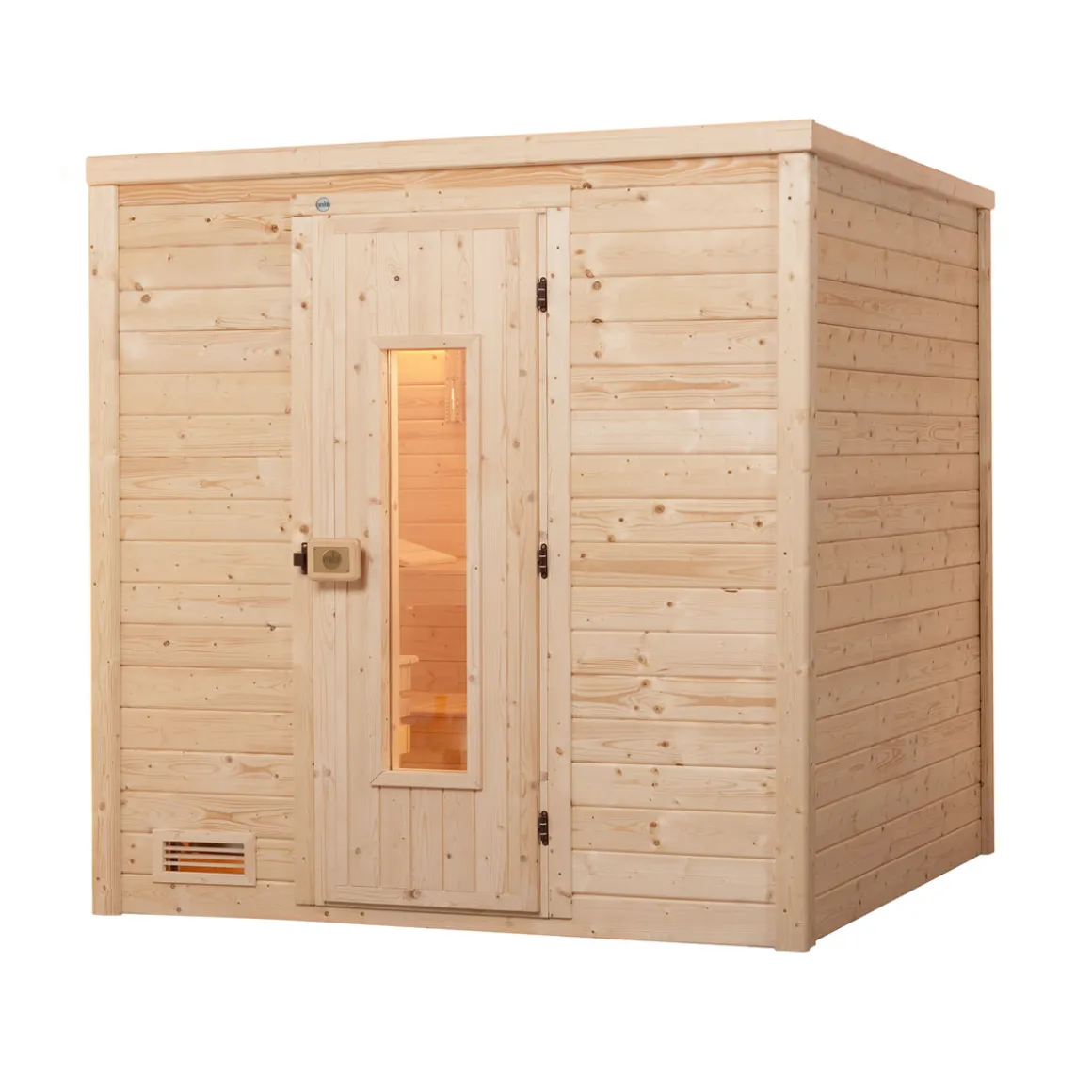Weka Premium Massivholz-Sauna Bergen Größe 1.8 Sparset 7,5 kW OS
