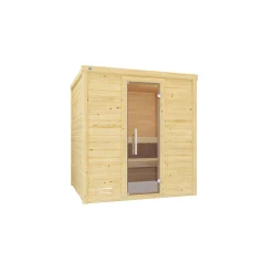 Weka Premium Massivholz-Sauna Bergen Größe 1.8 Sparset 7,5 kW OS