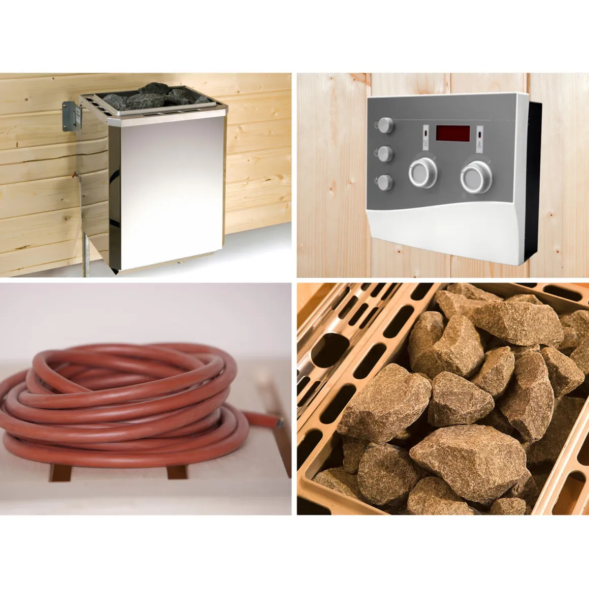 Weka Premium Massivholz-Sauna Bergen Größe 3 Sparset 7,5 OS