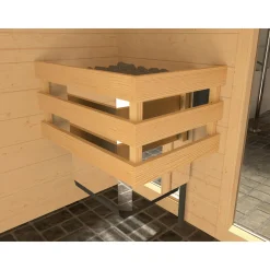 Weka Premium Massivholz-Sauna Bergen Größe 3 Sparset 7,5 OS