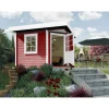 Weka Designhaus 213 5-Eck 278 x 278 x 237 cm rot
