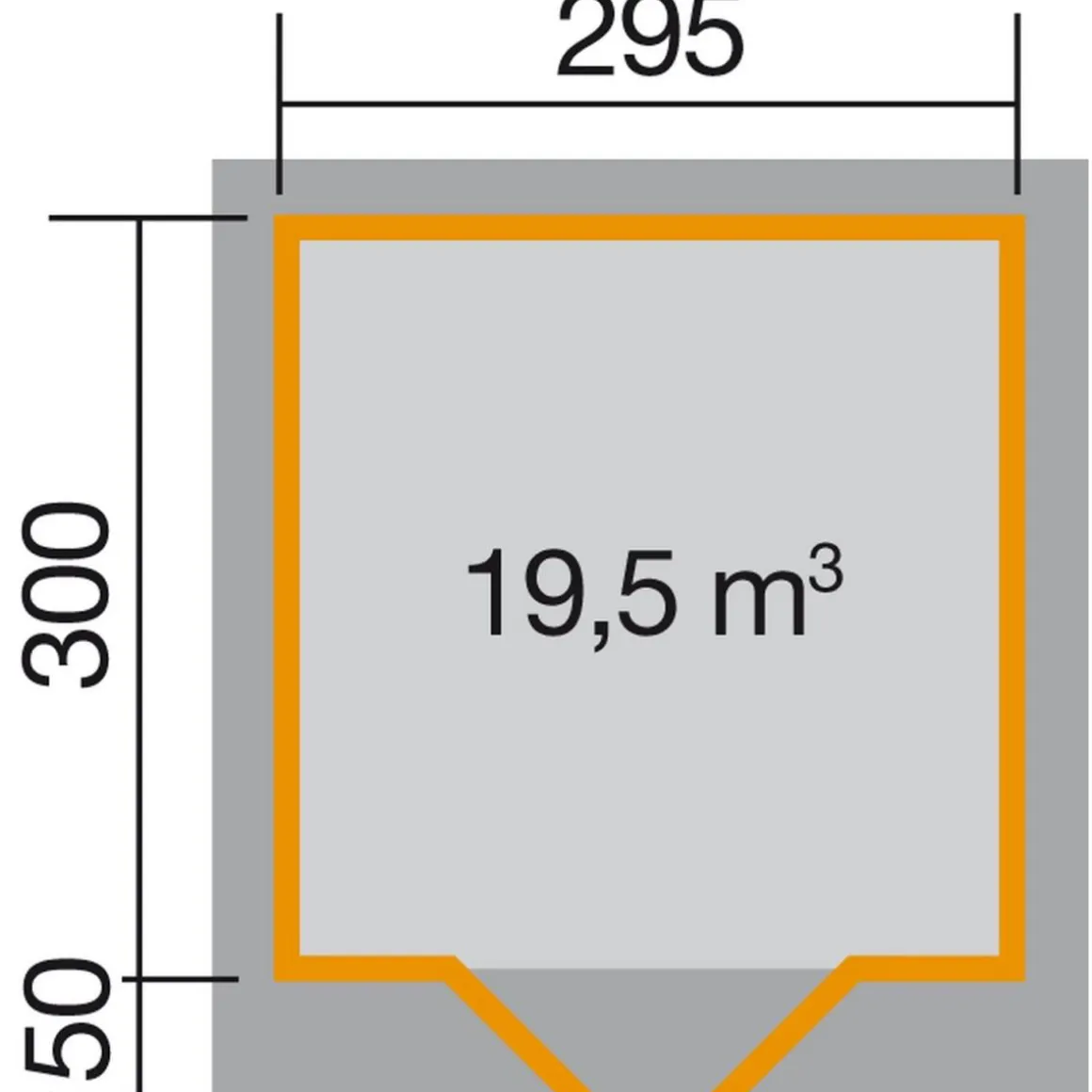 Weka Designhaus 126 Größe 3 grau
