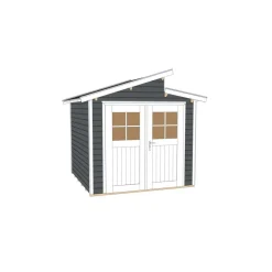 Weka Gartenhaus 226 237 x 231 x 252 cm schwarz