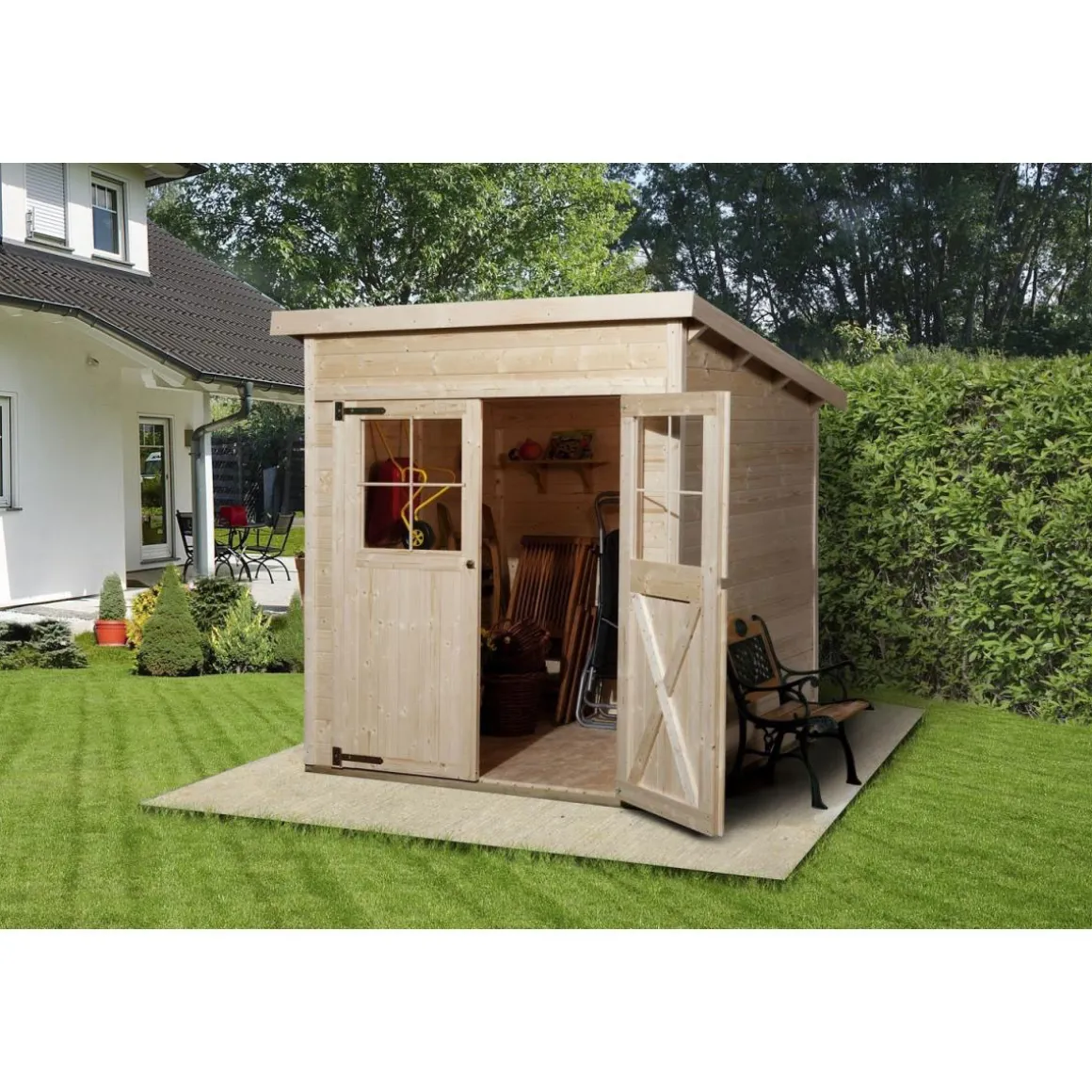 Weka Gartenhaus 325 Größe 2 natur