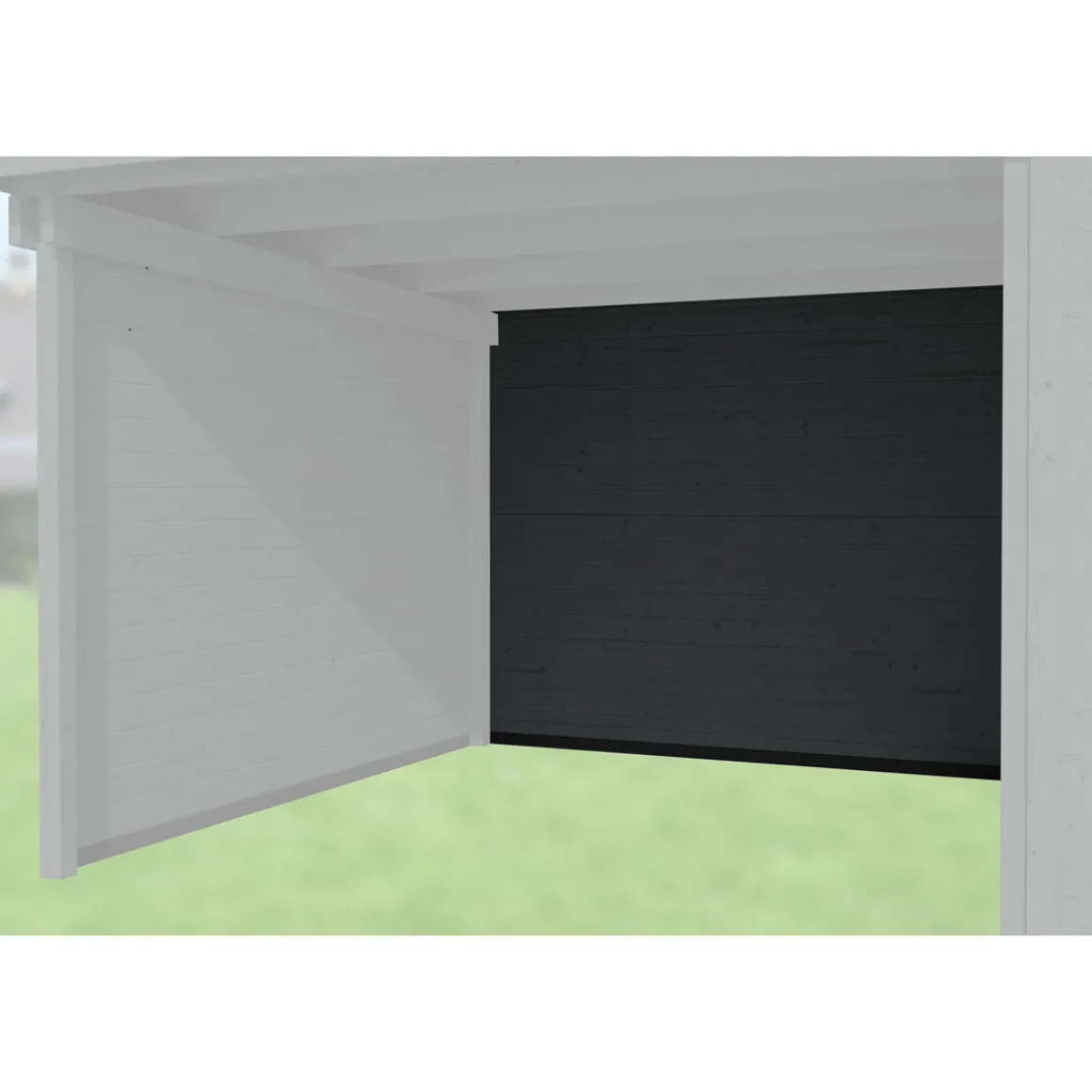 Weka Rückwand für Gartenhaus 126/172 Anbau 150 cm anthrazit
