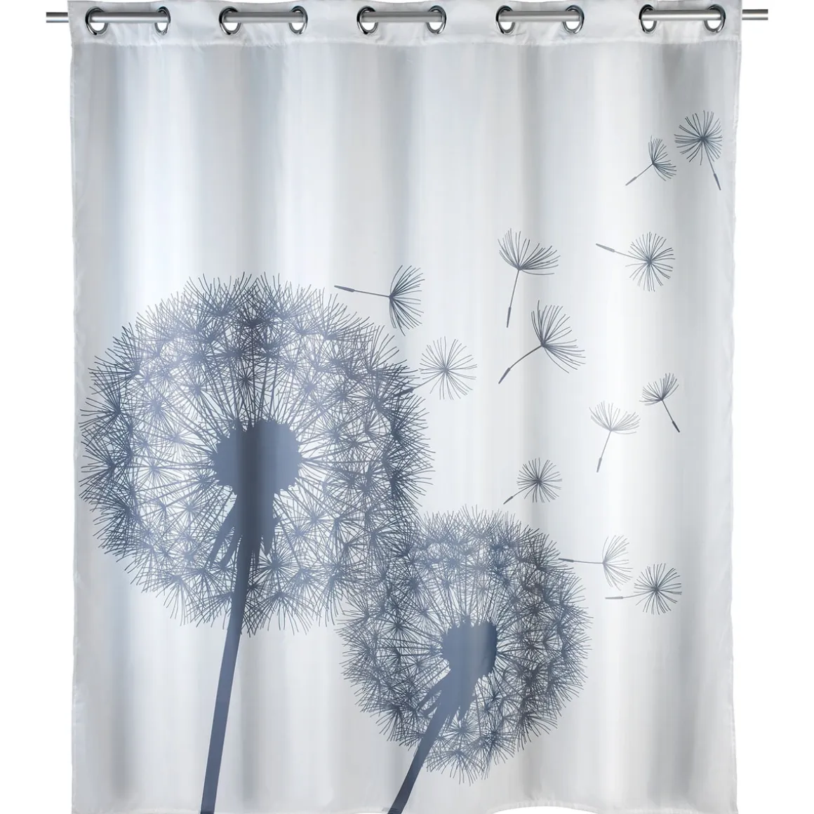 Wenko Anti-Schimmel Duschvorhang Astera Flex Textil Polyester 180 x 200 cm waschbar