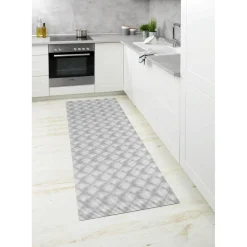 Wenko Badematte Flow Grau 65 x 200 cm Weichschaummatte