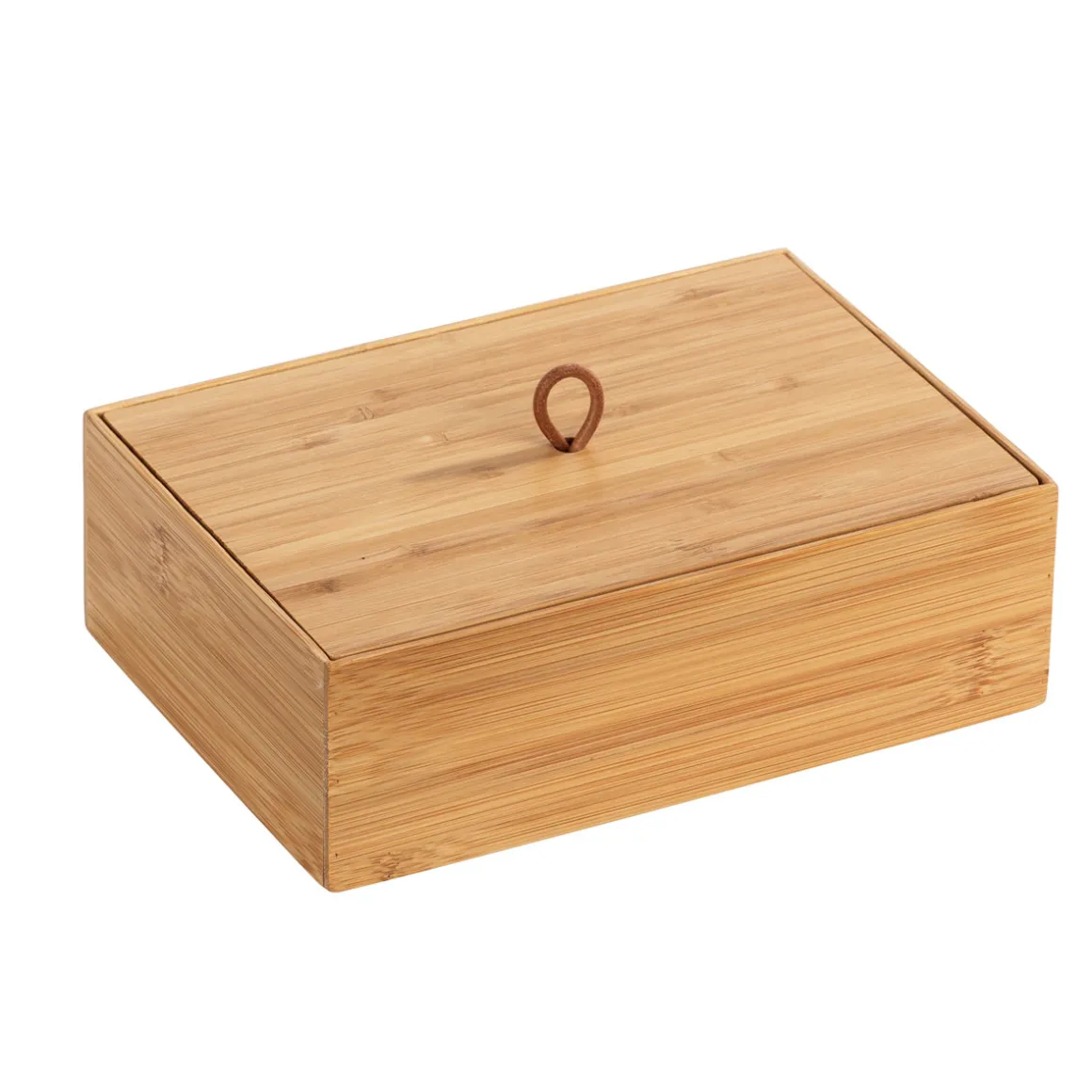 Wenko Bambus Box Terra L mit Deckel 2er Set