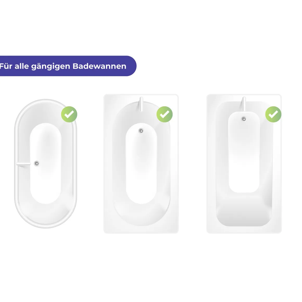 Wenko Duschrollo 128 x 240 cm schnelltrocknendes Rollo für Dusche und Badewanne