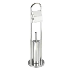 Wenko Exclusiv Stand WC-Garnitur Vasto Edelstahl rostfrei