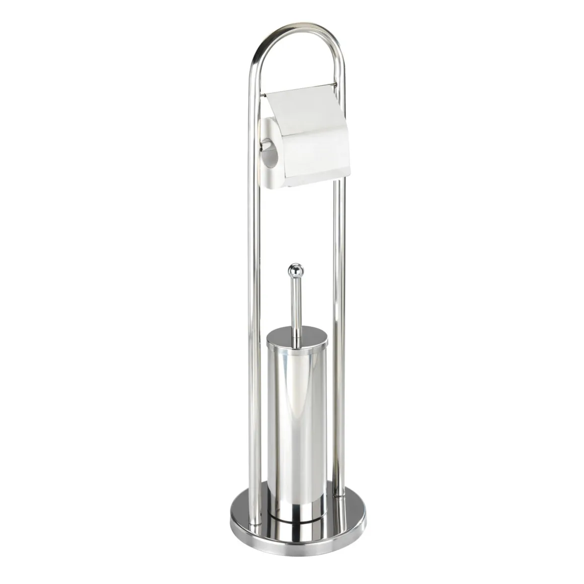 Wenko Exclusiv Stand WC-Garnitur Vasto Edelstahl rostfrei