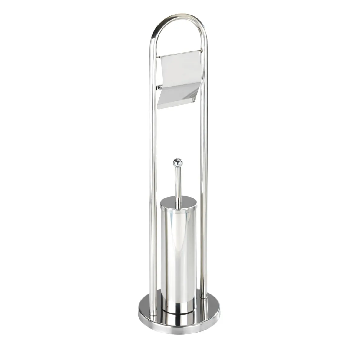 Wenko Exclusiv Stand WC-Garnitur Vasto Edelstahl rostfrei