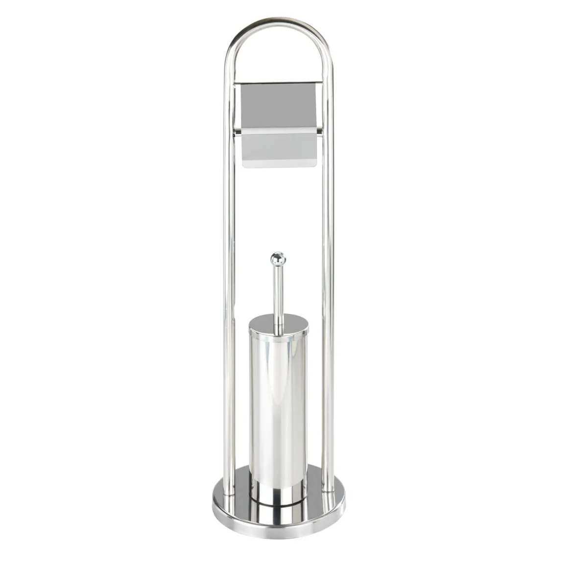 Wenko Exclusiv Stand WC-Garnitur Vasto Edelstahl rostfrei