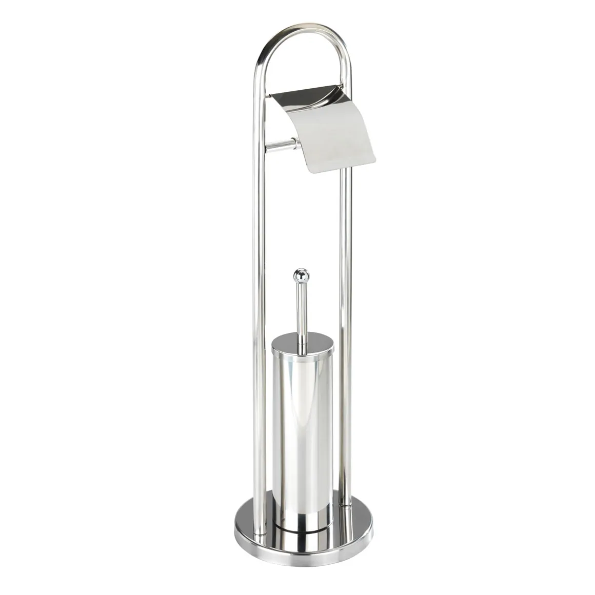 Wenko Exclusiv Stand WC-Garnitur Vasto Edelstahl rostfrei