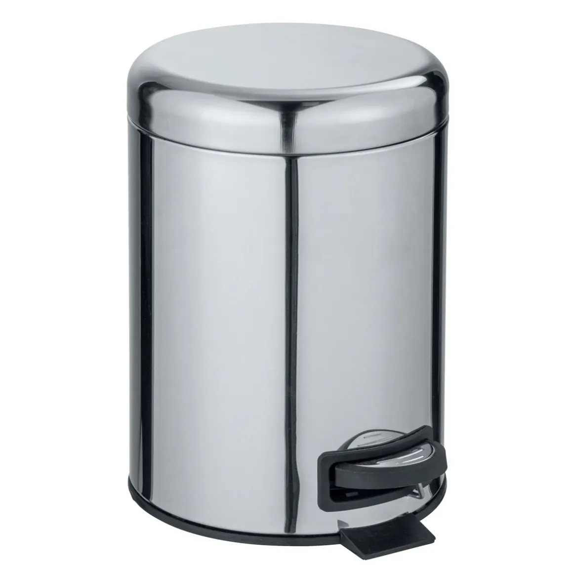 Wenko Kosmetik-Treteimer Leman Edelstahl Glänzend 5 L