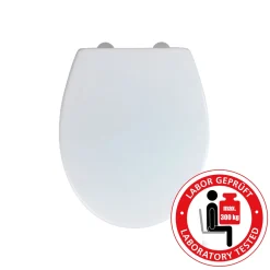 Wenko Premium WC-Sitz Korfu bis 300 kg belastbar Thermoplast weiß mit Absenkautomatik