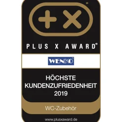 Wenko Premium WC-Sitz Korfu bis 300 kg belastbar Thermoplast weiß mit Absenkautomatik
