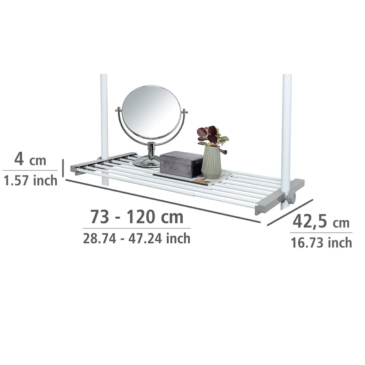 Wenko Regalboden Herkules 73-120 cm