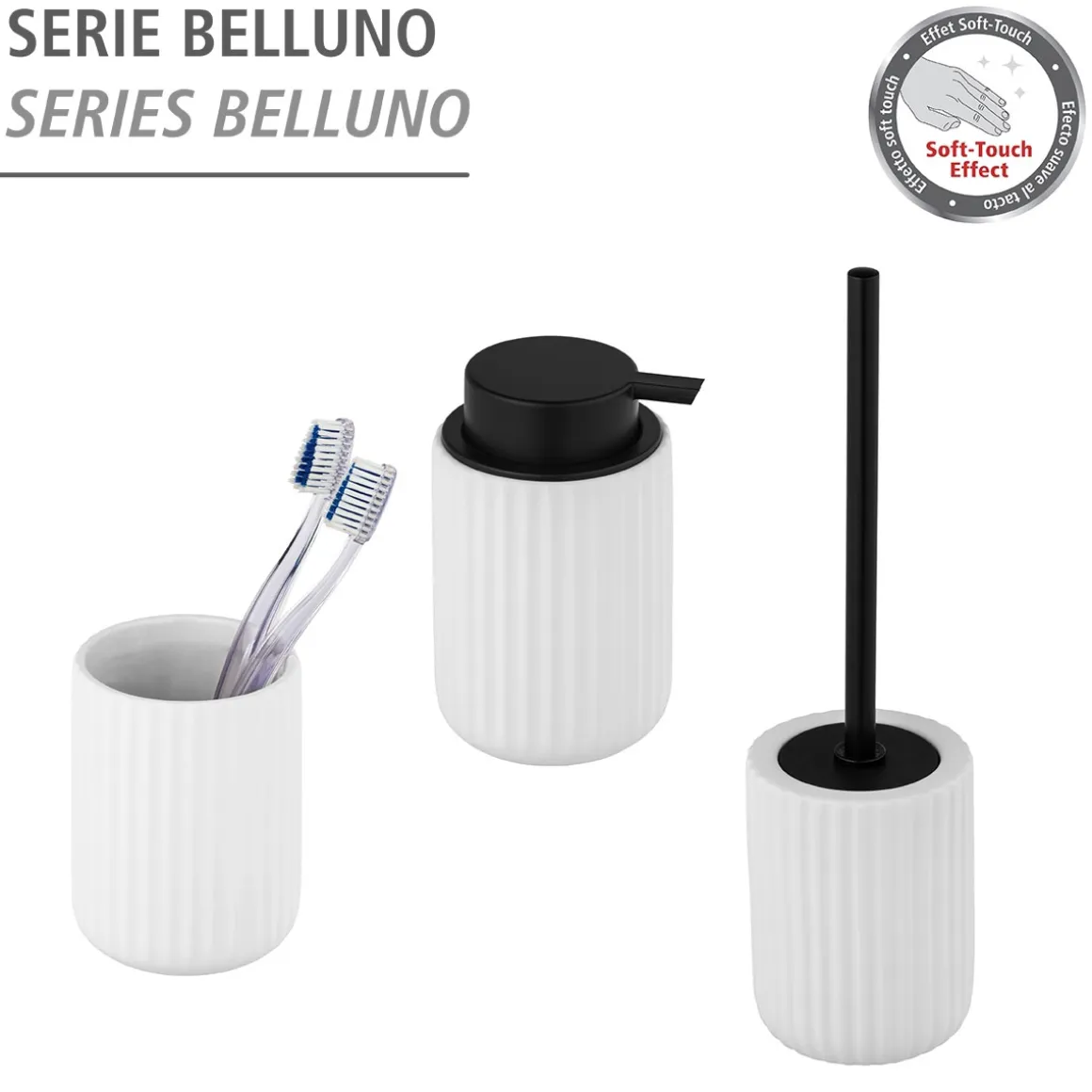 Wenko Seifenspender Belluno weiß Keramik Pumpspender