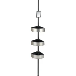 Wenko Teleskop-Duschecke Premium Big Black Edelstahl rostfrei