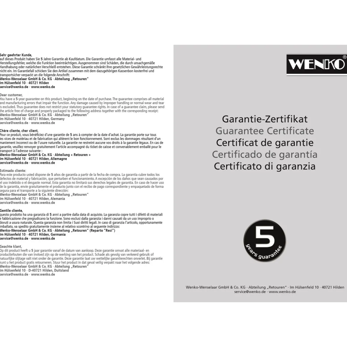 Wenko Teleskop-Duschstange Luz 110 - 185 cm Chrom Ausziehbare Duschvorhangstange aus rostfreiem Edelstahl