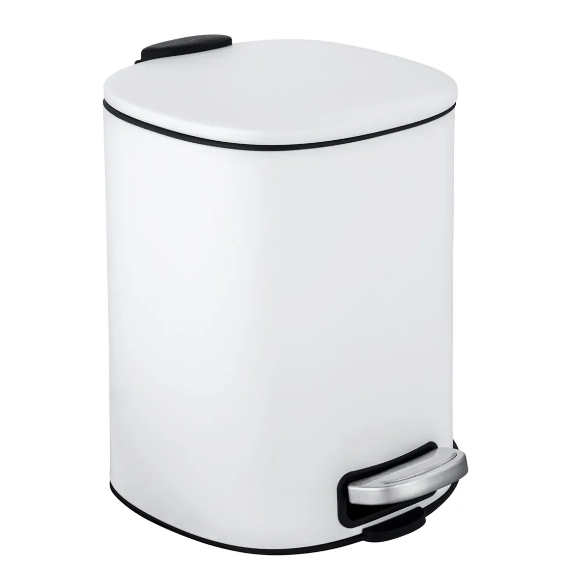Wenko Treteimer Alassio Weiß 5 L Easy-Close Absenkautomtik