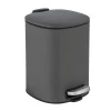 Wenko Treteimer Alassio Grau 5 L Easy-Close Absenkautomtik